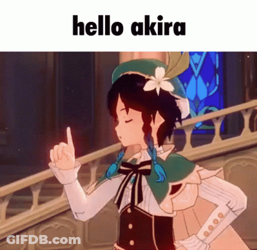 Genshin Impact Venti Saying Hello Akira GIF