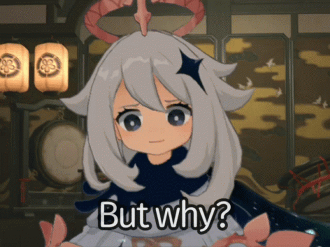 Genshin Impact Video Game Paimon But Why GIF