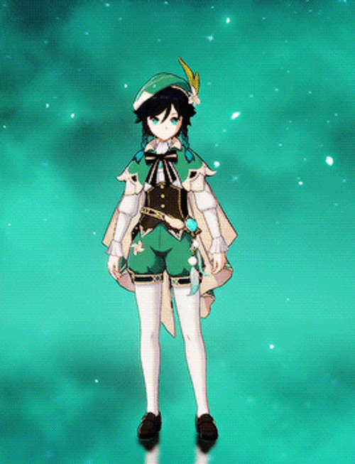 Genshin Impact Wind Character Venti GIF