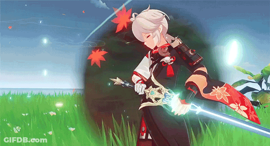Genshin Impact Wind Kazuha GIF