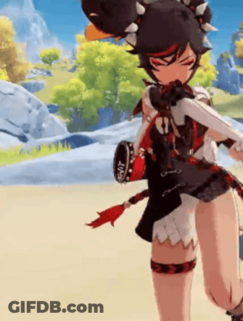 Genshin Impact Xinyan Vs. Hilichurl GIF
