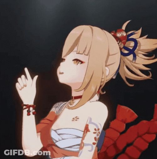 Genshin Impact Yoimiya Cute Dance GIF