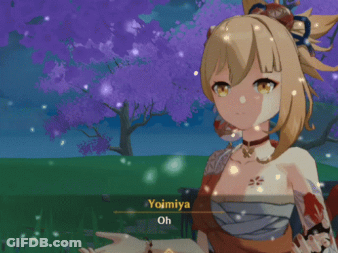 Genshin Impact Yoimiya Oh GIF