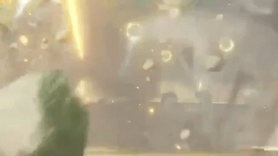 Genshin Zhongli Spear Attack GIF