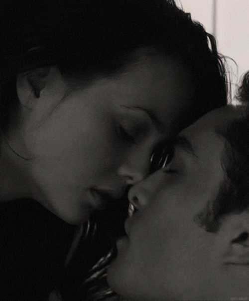 Gentle Kissing Close Up GIF