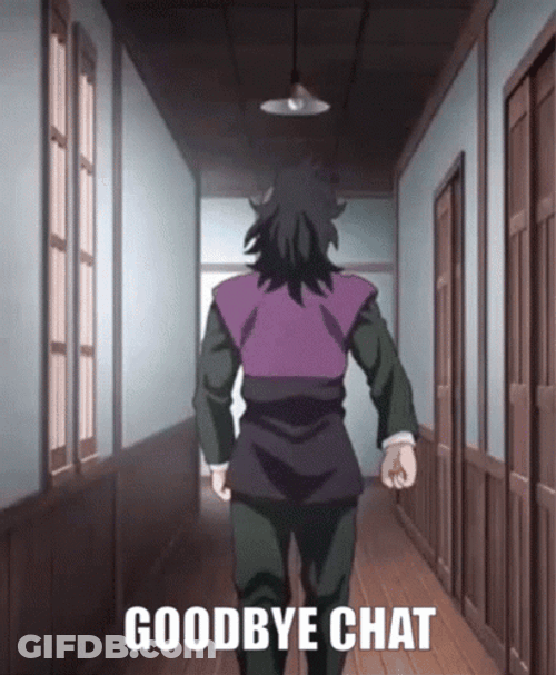 Genya Goodbye Chat GIF