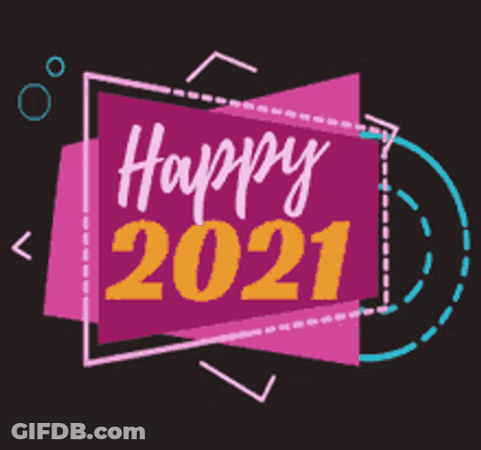 Geographic Animation Happy 2021 Celebration GIF