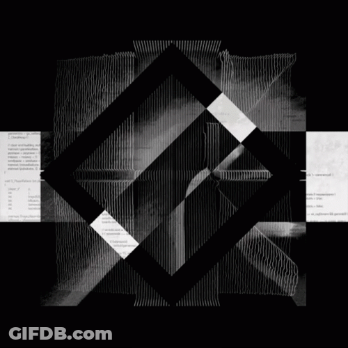 Geometric Black And White GIF
