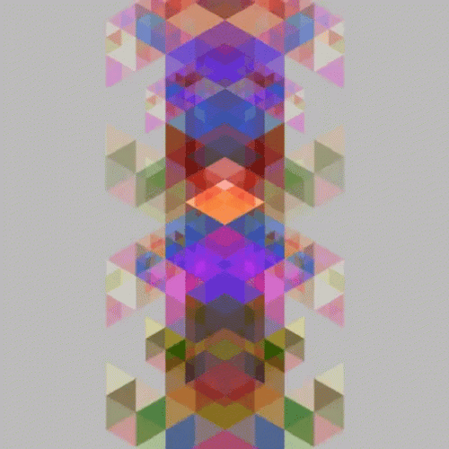 Geometric Colored Blur GIF