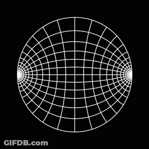 Geometric Grid Circle GIF