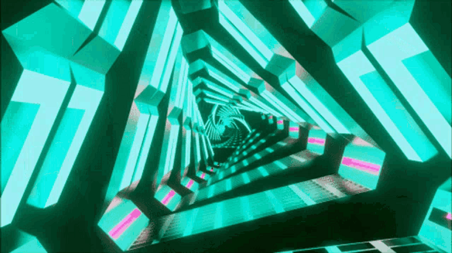 Geometric Hypnotic 3D GIF
