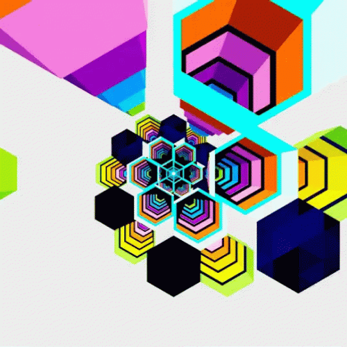 Geometric Loop Hexeosis GIF