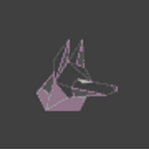 Geometric Neon Wolf GIF