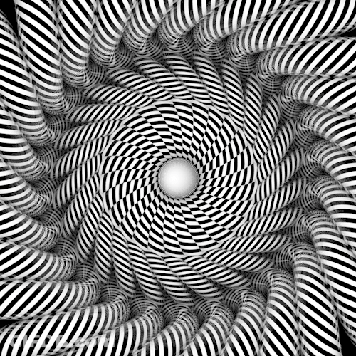 Geometric Optical Spiral Illusion GIF