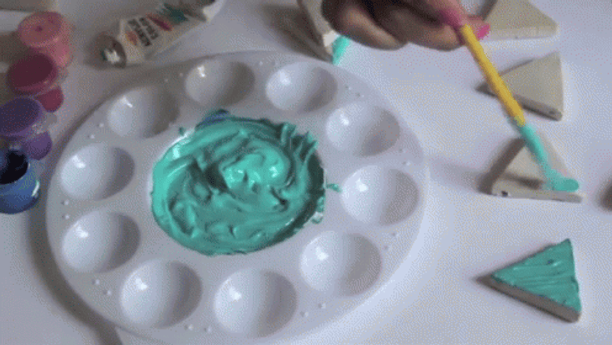Geometric Paint DIY GIF