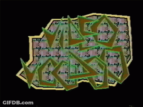 Geometric Pattern On Black Background GIF
