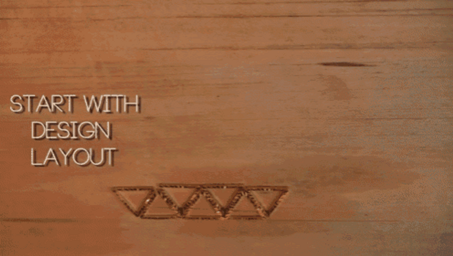 Geometric Triangle Necklace DIY GIF