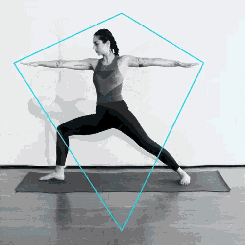 Geometric Yoga Poses GIF