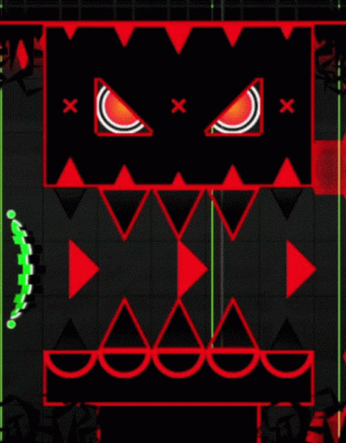 Geometry Dash Clubstep Monster GIF