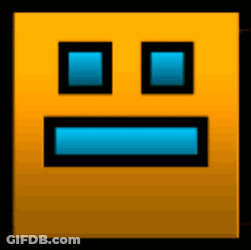 Geometry Dash Spinning Head GIF
