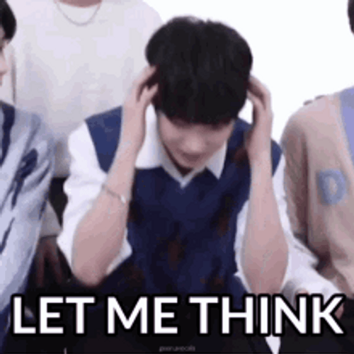 Geonu Thinking & Confused GIF