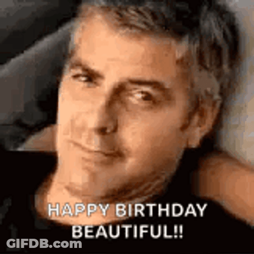 George Clooney Birthday Greetings GIF