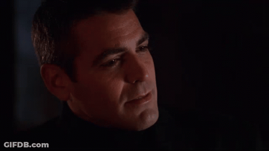 George Clooney Blinking GIF