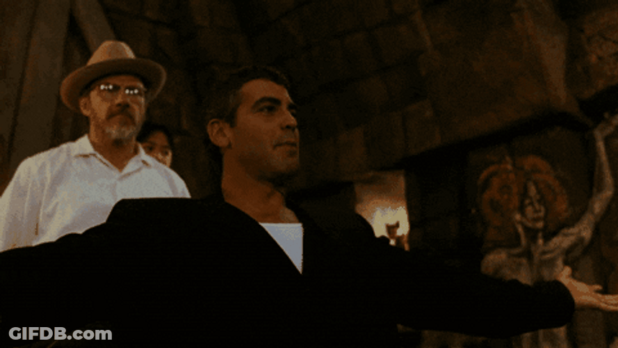 George Clooney Claiming Territory GIF