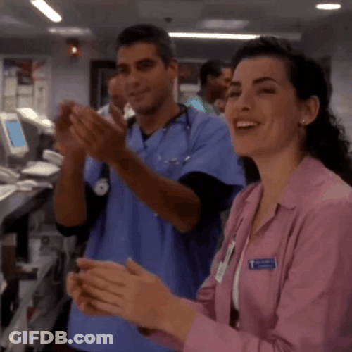 George Clooney Clapping GIF