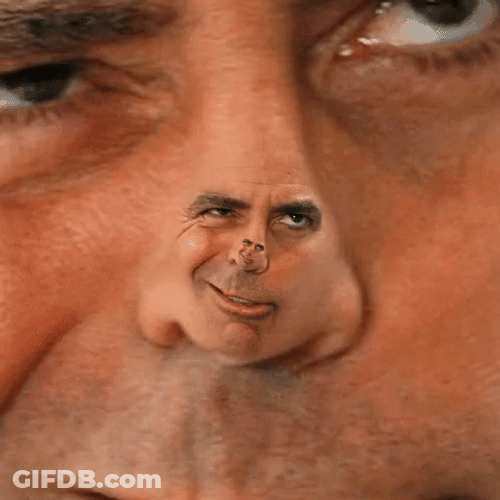 George Clooney Nose Image GIF