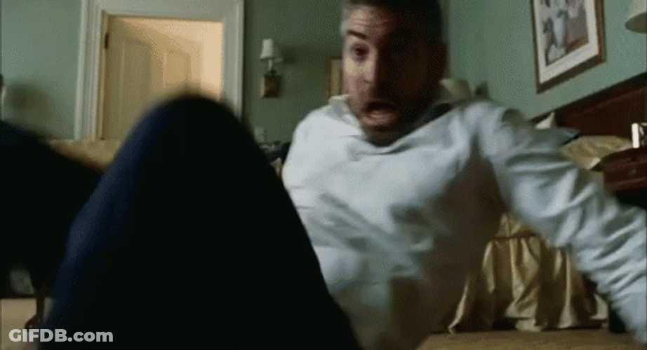George Clooney Scared GIF