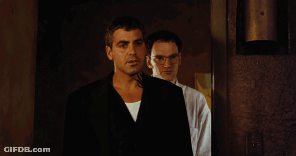 George Clooney Staring GIF