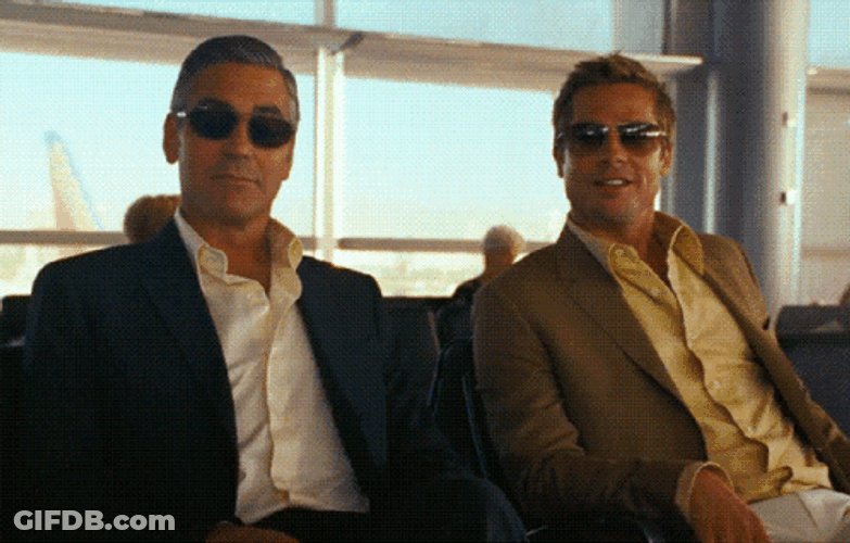 George Clooney Wearing Shades GIF