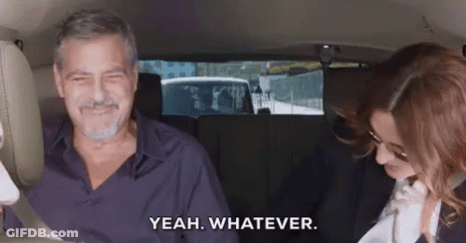 George Clooney Wears Seat Belt GIF