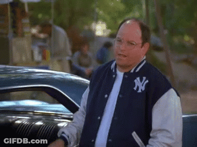 George Costanza Flirty Walk Seinfeld GIF