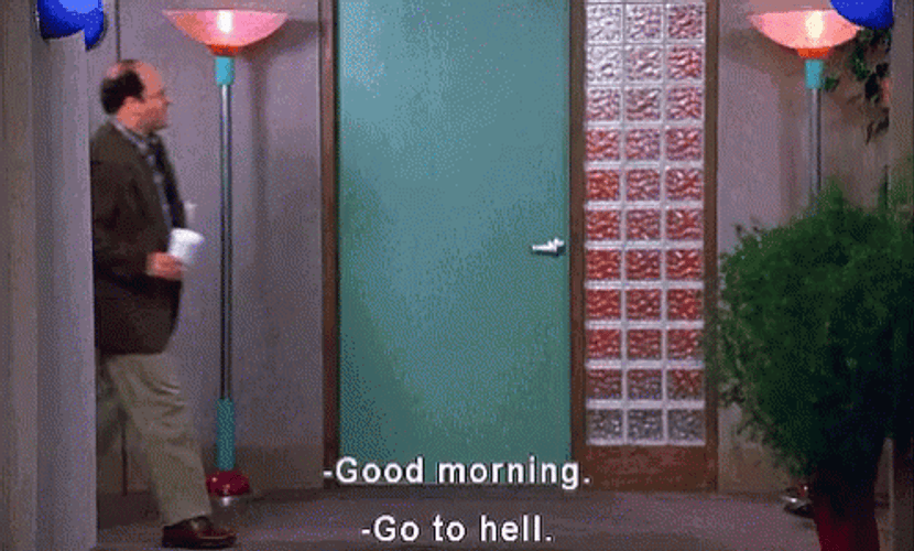 George Costanza Funny Office Interaction GIF
