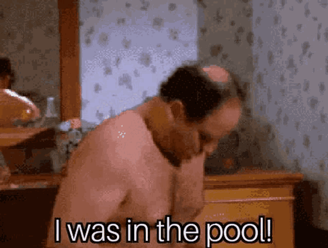 George Costanza I Was In The Pool GIF
