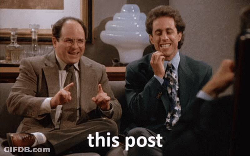 George Costanza Jerry Seinfeld Nothing GIF