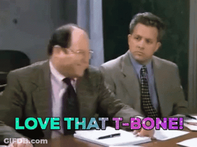 George Costanza Loves T Bone Seinfeld GIF