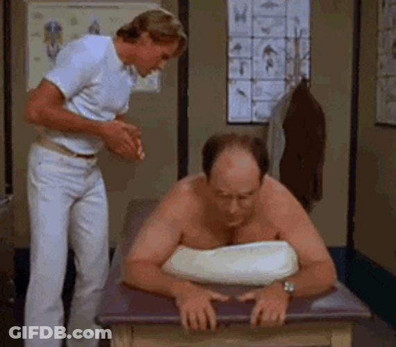 George Costanza Oil Massage GIF