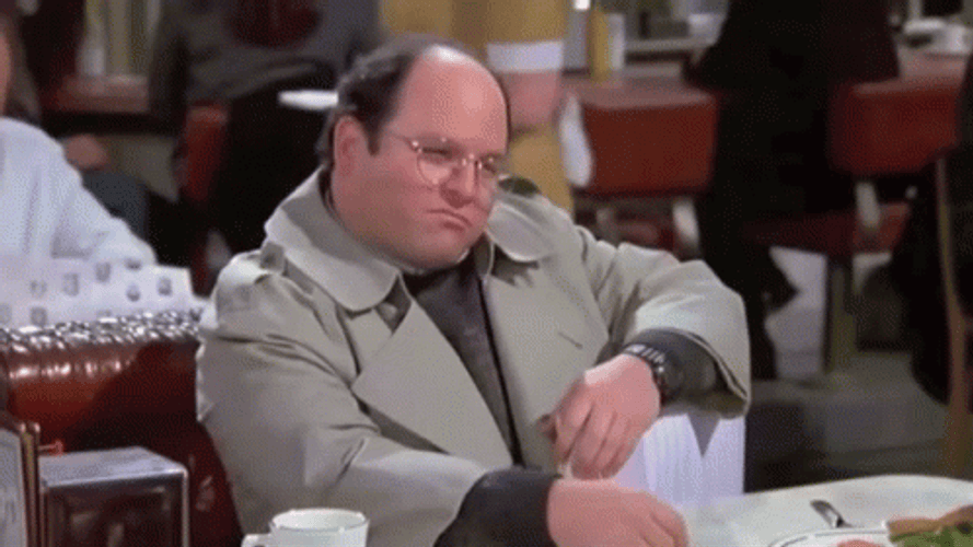 George Costanza Sarcastic Nods Seinfeld GIF