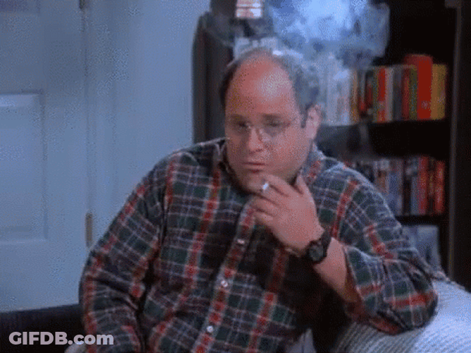 George Costanza Smoking GIF