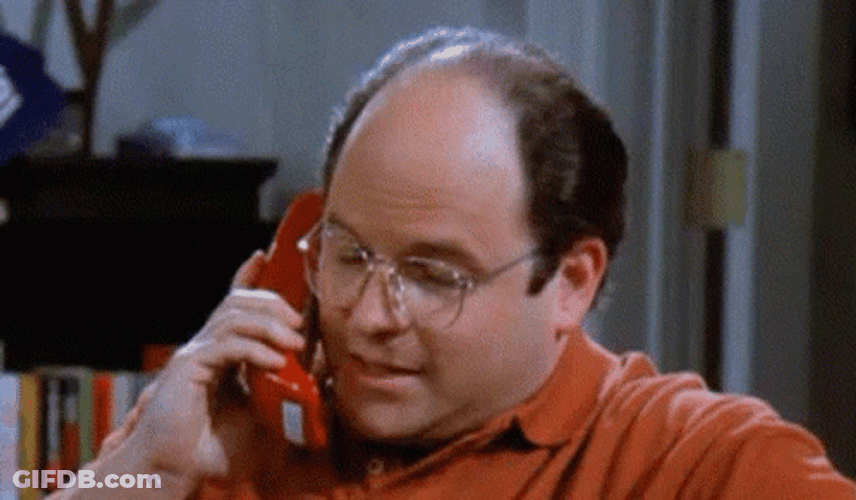 George Costanza Talking On Phone GIF