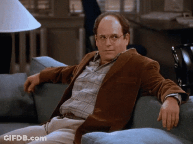 George Costanza Think It Moved GIF
