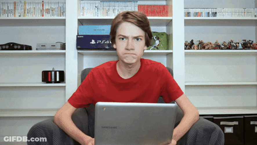 George Dorn Throw Computer On Driveway GIF