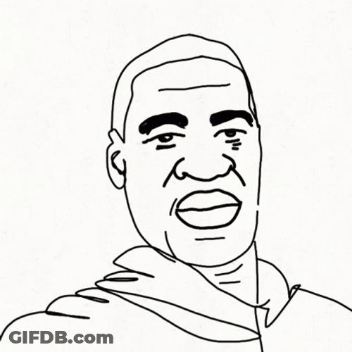 George Floyd Drawing No Justice No Peace GIF