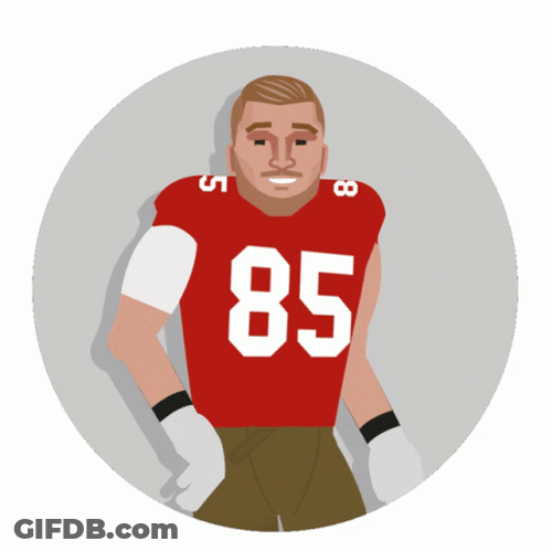 George Kittle Niners Animation GIF