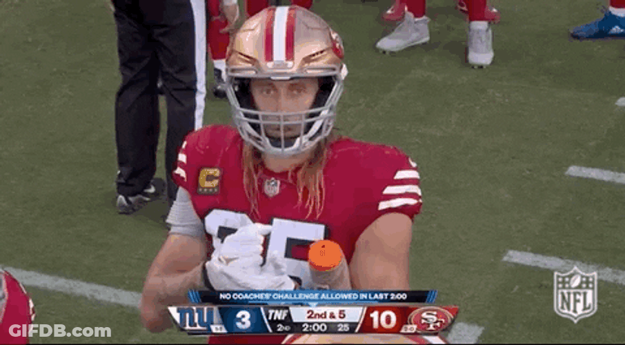 George Kittle Rock Paper Scissors GIF