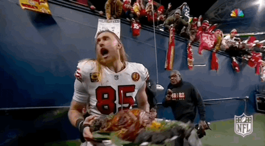 George Kittle Thanks Giving Football GIF