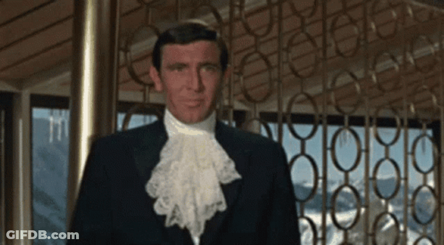 George Lazenby Vintage Ahem GIF